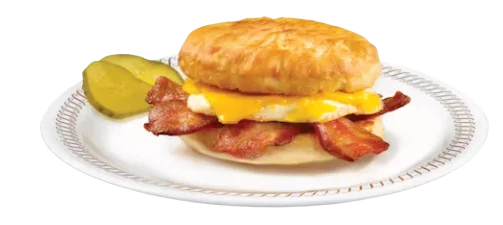 waffle house becan egg cheese sandwich