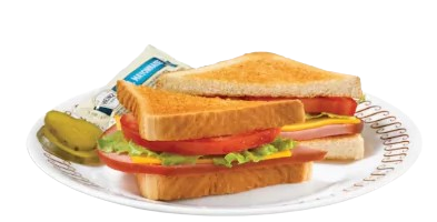 ham and cheese with lettuce and tomato