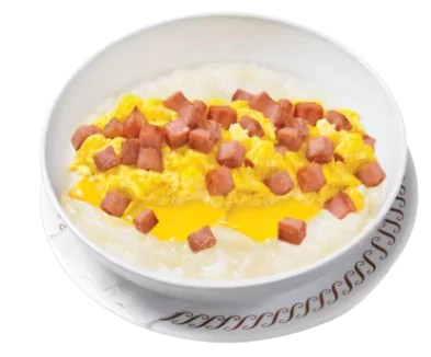 ham egg and cheese grits bowl