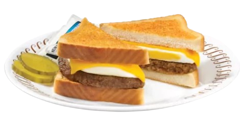 sausge egg and cheese sandwhich
