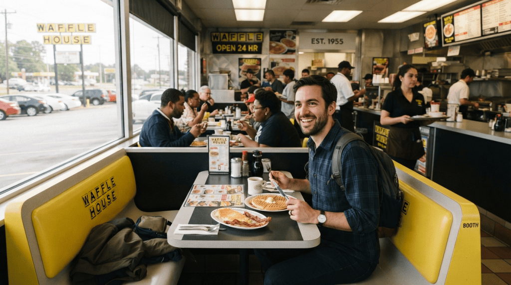 what should i order at waffle house on my first visit
